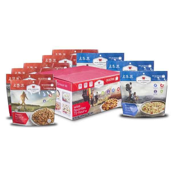 9 Ct Pack - Wise Favorites 72 Hour Kit