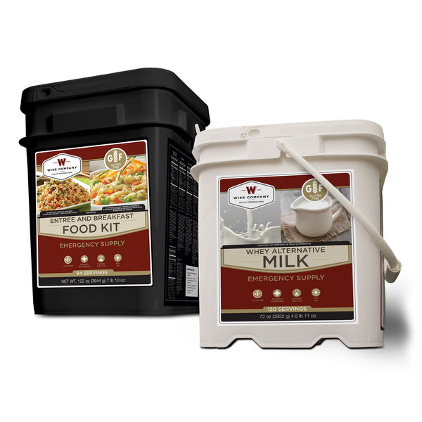 Gluten Free Basic Kit – 1 Month Supply for 1 Person - 1 GF 84 Serving & 1 Milk Bucket
