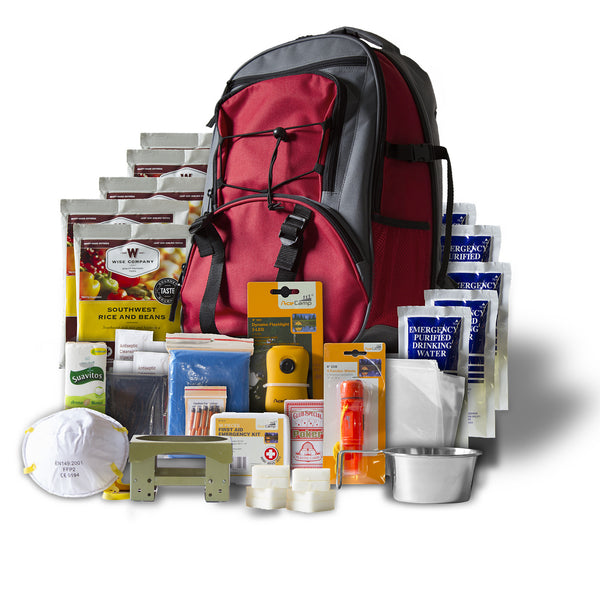 5 Day Survival Back Pack (Red)